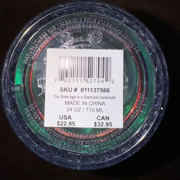 Starbucks Holiday 2022 Limited White Iridescent Jewel 24 oz - Picture 3 of 10